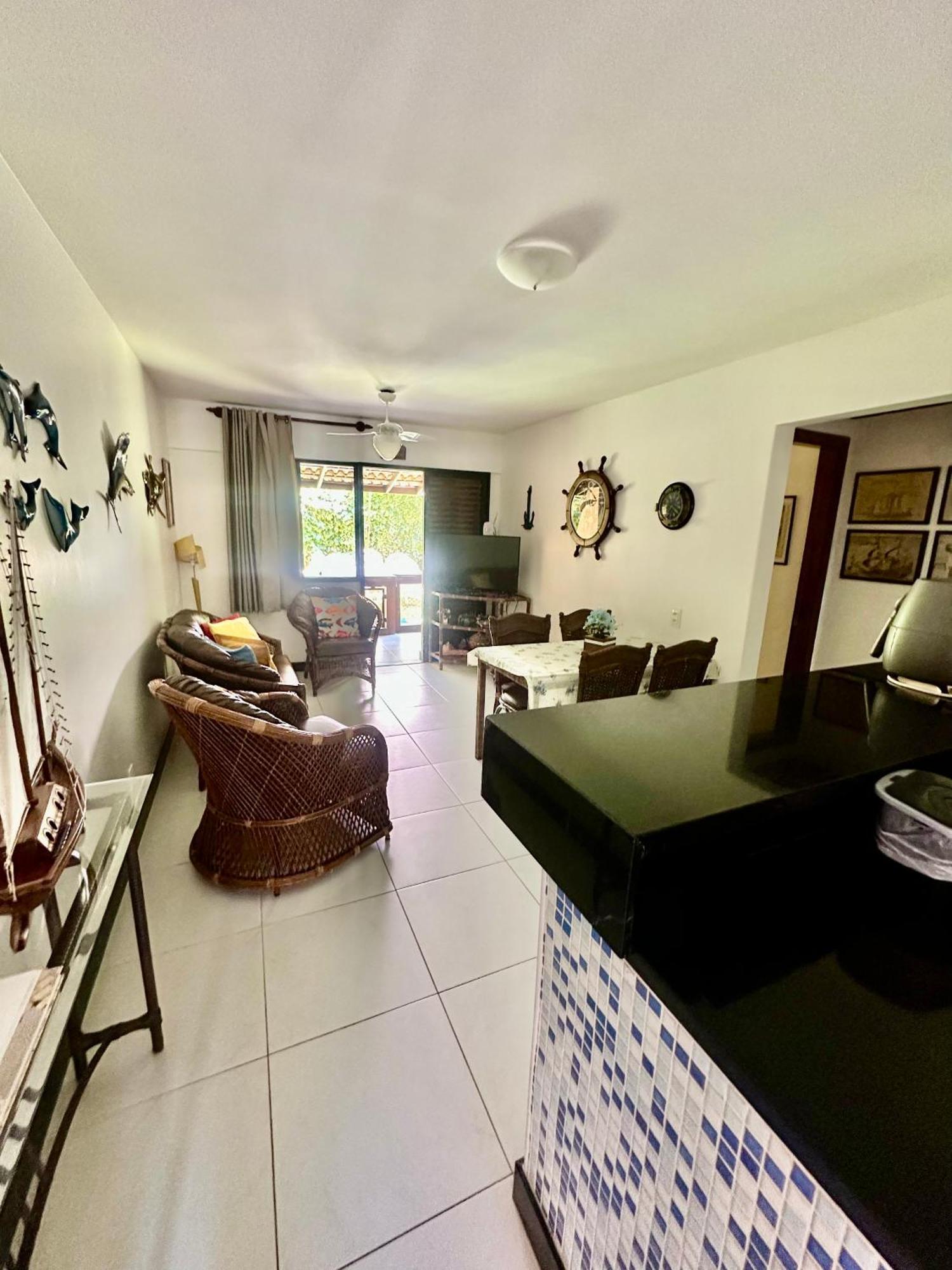 Flat Guarajuba 4 Quartos Terreo A Beira Mar - Pe Na Areia - Governanca Com Arrumadeira E Wi Fi Inclusos Camassari Exterior photo